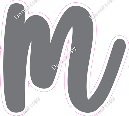 CU 23.5" Individuals - Flat Grey m