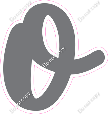 CU 23.5" Individuals - Flat Grey o