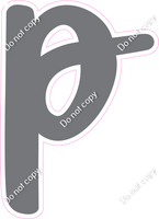 CU 23.5" Individuals - Flat Grey p