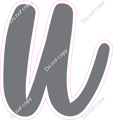 CU 23.5" Individuals - Flat Grey u