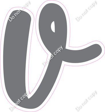 CU 23.5" Individuals - Flat Grey v