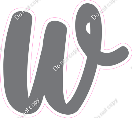 CU 23.5" Individuals - Flat Grey w