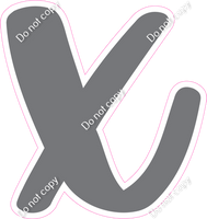 CU 23.5" Individuals - Flat Grey x