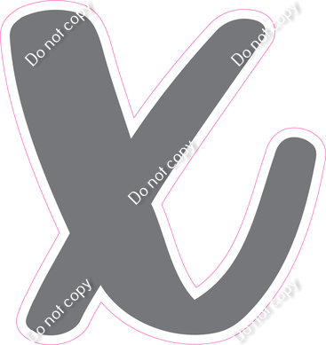 CU 23.5" Individuals - Flat Grey x