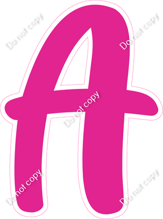 CU 23.5" Individuals - Flat Hot Pink A