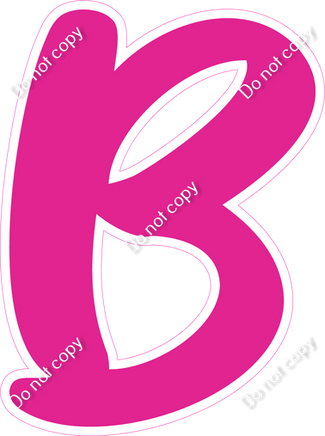 CU 23.5" Individuals - Flat Hot Pink B