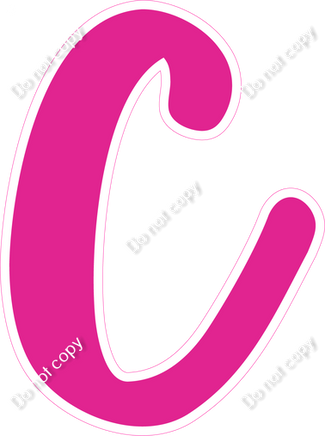 CU 23.5" Individuals - Flat Hot Pink C