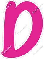 CU 23.5" Individuals - Flat Hot Pink D