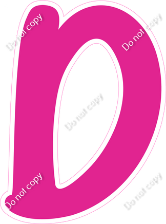 CU 23.5" Individuals - Flat Hot Pink D