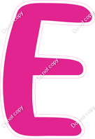 CU 23.5" Individuals - Flat Hot Pink E