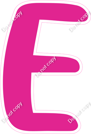 CU 23.5" Individuals - Flat Hot Pink E