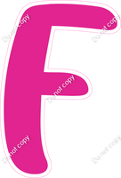 CU 23.5" Individuals - Flat Hot Pink F