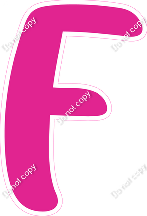 CU 23.5" Individuals - Flat Hot Pink F