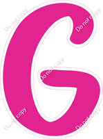 CU 23.5" Individuals - Flat Hot Pink G