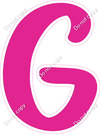 CU 23.5" Individuals - Flat Hot Pink G