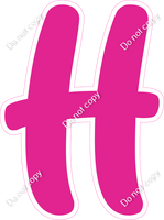 CU 23.5" Individuals - Flat Hot Pink H