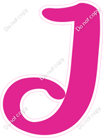 CU 23.5" Individuals - Flat Hot Pink J