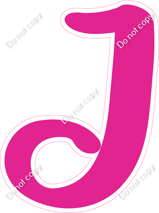 CU 23.5" Individuals - Flat Hot Pink J