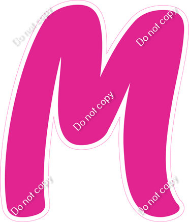 CU 23.5" Individuals - Flat Hot Pink M