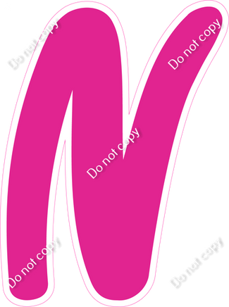 CU 23.5" Individuals - Flat Hot Pink N