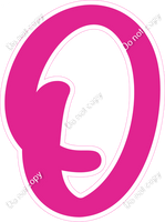 CU 23.5" Individuals - Flat Hot Pink O