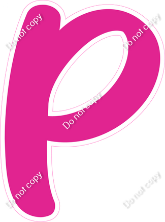 CU 23.5" Individuals - Flat Hot Pink P