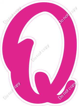 CU 23.5" Individuals - Flat Hot Pink Q