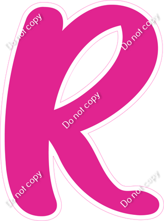 CU 23.5" Individuals - Flat Hot Pink R