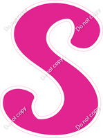 CU 23.5" Individuals - Flat Hot Pink S