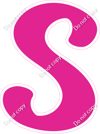 CU 23.5" Individuals - Flat Hot Pink S