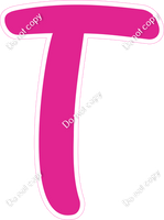 CU 23.5" Individuals - Flat Hot Pink T