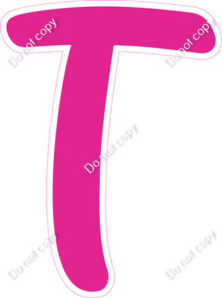 CU 23.5" Individuals - Flat Hot Pink T