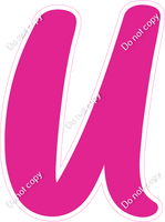 CU 23.5" Individuals - Flat Hot Pink U