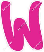 CU 23.5" Individuals - Flat Hot Pink W