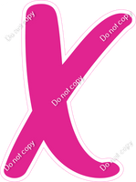 CU 23.5" Individuals - Flat Hot Pink X