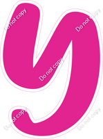 CU 23.5" Individuals - Flat Hot Pink Y