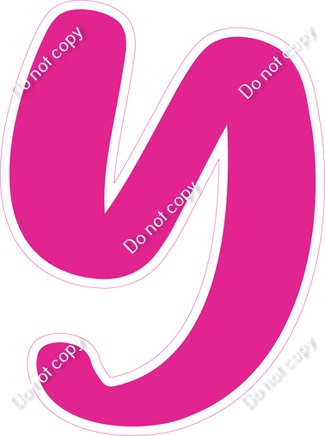 CU 23.5" Individuals - Flat Hot Pink Y