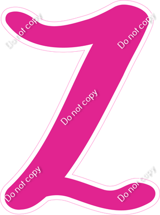 CU 23.5" Individuals - Flat Hot Pink Z