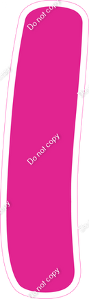 CU 23.5" Individuals - Flat Hot Pink 1