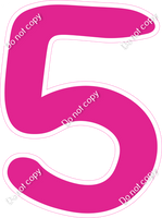 CU 23.5" Individuals - Flat Hot Pink 5