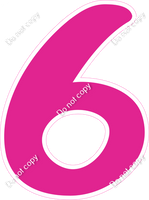 CU 23.5" Individuals - Flat Hot Pink 6