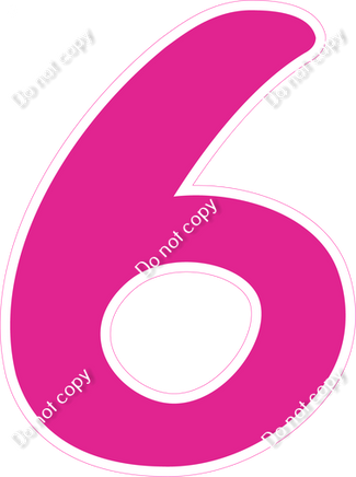 CU 23.5" Individuals - Flat Hot Pink 6