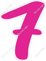 CU 23.5" Individuals - Flat Hot Pink 7