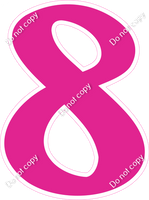 CU 23.5" Individuals - Flat Hot Pink 8