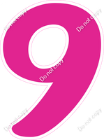 CU 23.5" Individuals - Flat Hot Pink 9