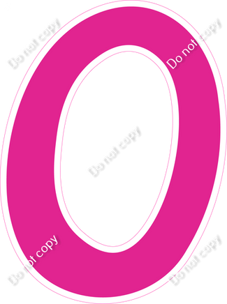 CU 23.5" Individuals - Flat Hot Pink