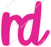 CU 23.5" Individuals - Flat Hot Pink RD