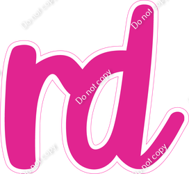 CU 23.5" Individuals - Flat Hot Pink RD