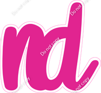 CU 23.5" Individuals - Flat Hot Pink ND