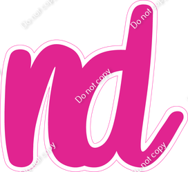 CU 23.5" Individuals - Flat Hot Pink ND